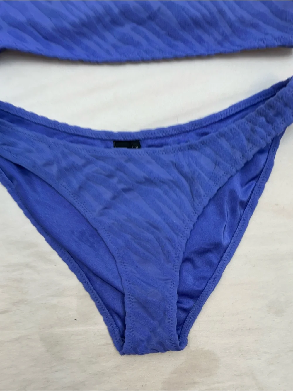 triangl swimwear purple Textured Bikini Two-Piece